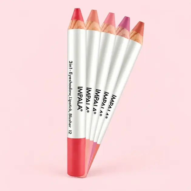 IMPALA Pencil 3 in 1 - eyeshadow, lipstick and blush-on